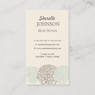 O vintage floresce cartões neutros macios do