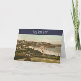 O vintage jardina cartão de cumprimentos