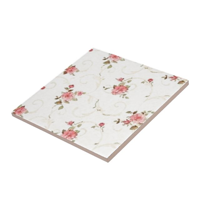 O vintage rosa pálido aumentou (Lateral)