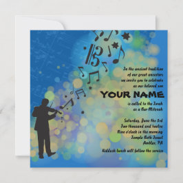 O VIOLINISTA Violin Music Bar Mitzvah Convite