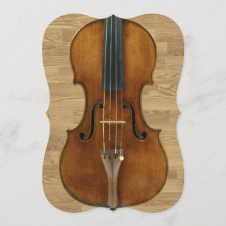 O violino na madeira almofada o convite do