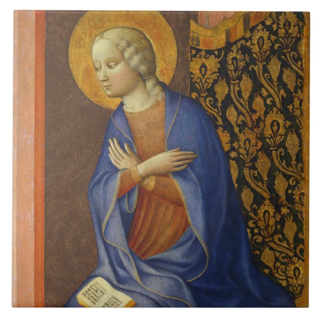 O Virgin Annunciate, C. 1430 (o tempera no painel) (Frente)