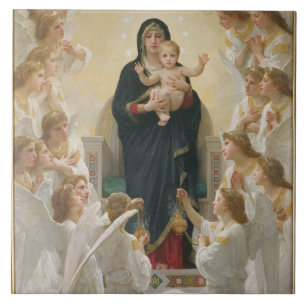 O Virgin com Anjo, 1900