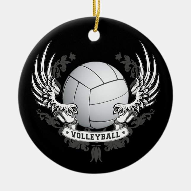 O voleibol voa o ornamento (Frente)