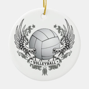 O voleibol voa o ornamento