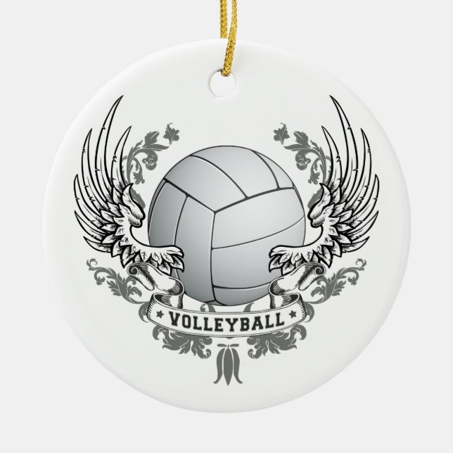 O voleibol voa o ornamento (Frente)