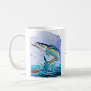 O wahoo está pescando chá ou caneca de café