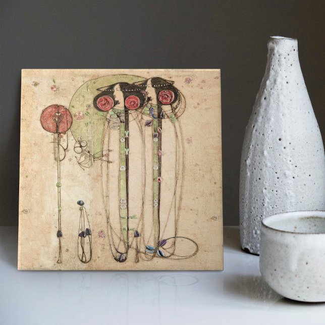 O Wassail Mackintosh Art Nouveau Wall Decor Cera (Criador carregado)