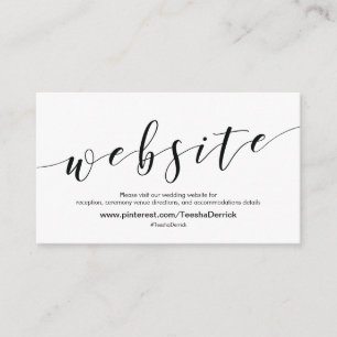 O Web site bonito do casamento detalha o cartão do