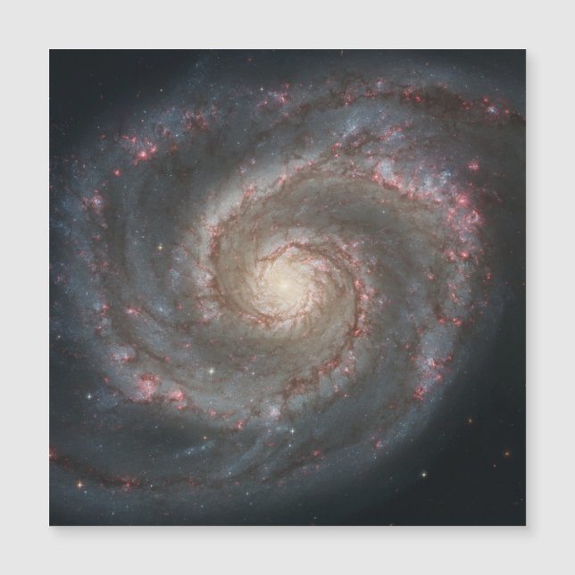 O Whirlpool Galaxy M51 e Companion no espaço (Frente)