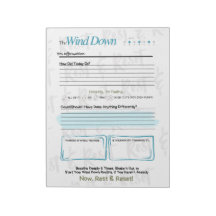 O WIND DOWN – Bloco de Notas Diário Noturno de 5 M