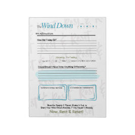 O WIND DOWN – Bloco de Notas Diário Noturno de 5 M