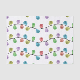 O Xmas do crânio ilumina o lenço de papel