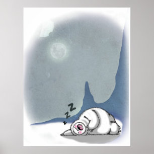 O Yeti precisa de dormir demasiado poster