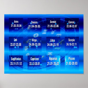 O zodíaco assina o poster da carta