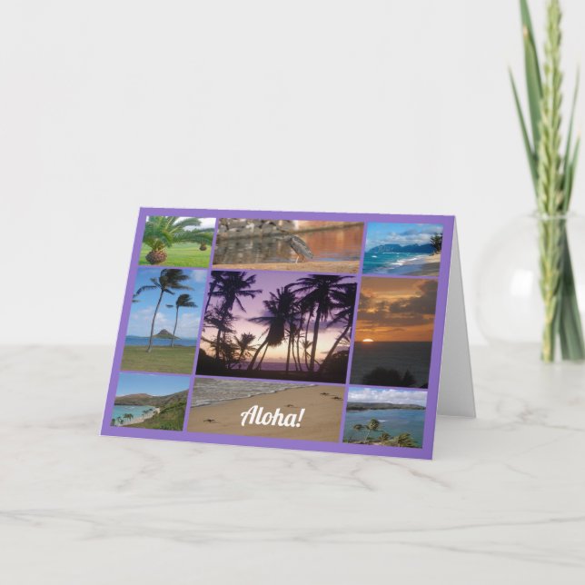 Oahu, Cartão Hawaii (Frente)