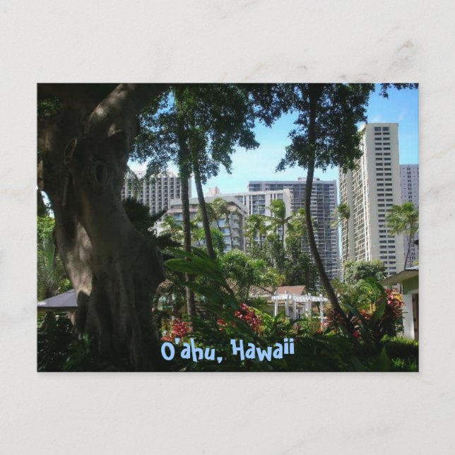 O'ahu, cartão postal do Havaí (Frente)