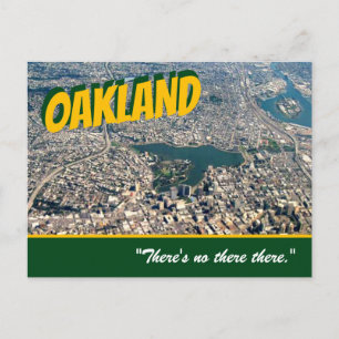 Oakland: "Não há lá." Cartão postal de caneca 