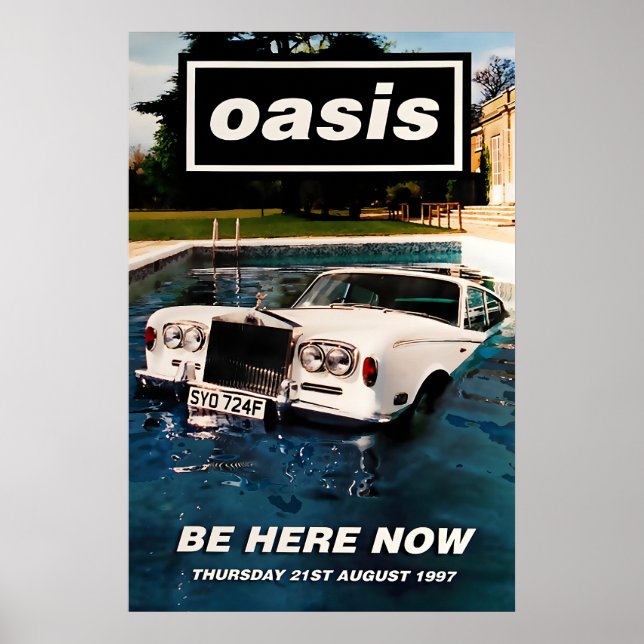 Oasis Be here now US Promo Poster Print 1 (Frente)