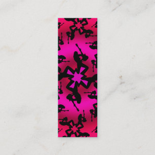 Oásis cor-de-rosa - cartão magro