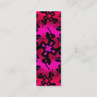 Oásis cor-de-rosa - cartão magro