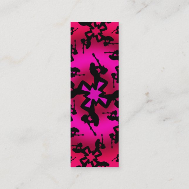 Oásis cor-de-rosa - cartão magro (Frente)