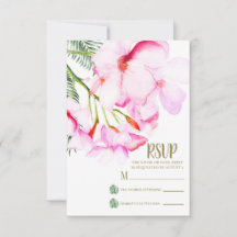 Oásis Tropical Rosa Verde Floral Havaiano RSVP