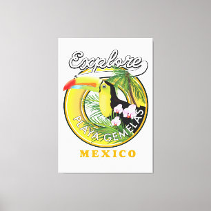 Oaxaca México viagem logotipo Impressão em tela