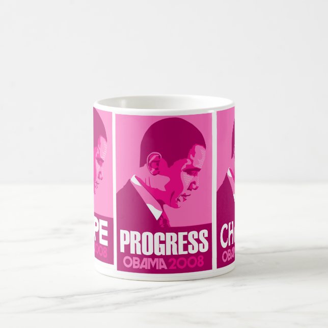Obama - a esperança, progresso, muda a caneca (Centro)