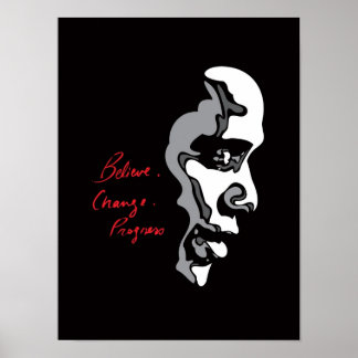 Obama: Acredite no Poster do Progresso da Mudança