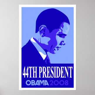 Obama Blue 44 Presidente Poster 3