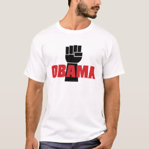 Obama Certo! Camiseta Punho Preto