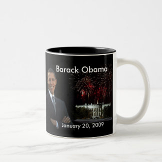 Obama Congrats - caneca do dia de inauguração