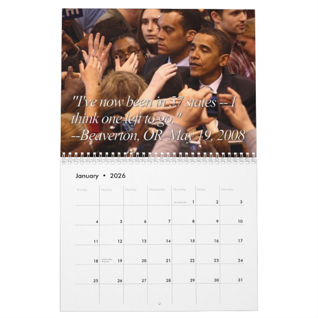 Obama estúpido cita o calendário (Jan 2026)