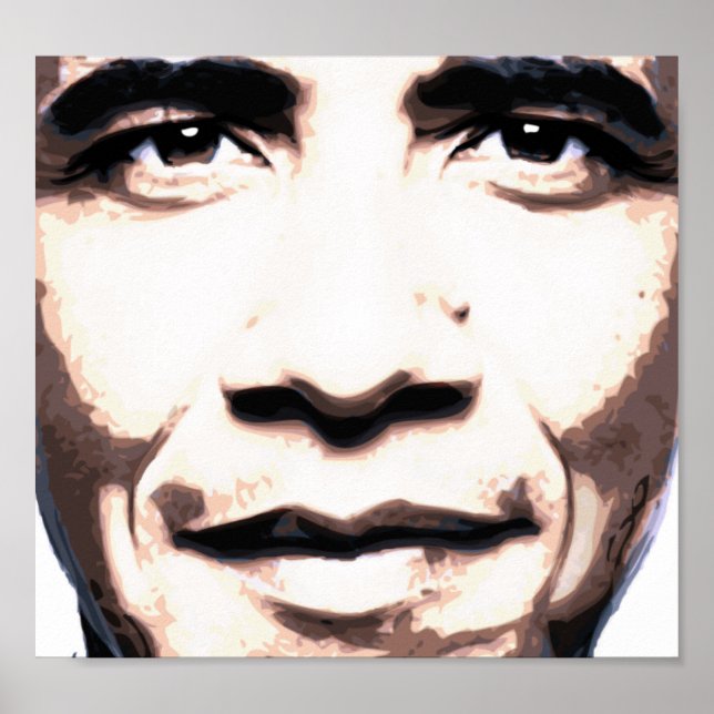 Obama Face do futuro Poster (Frente)