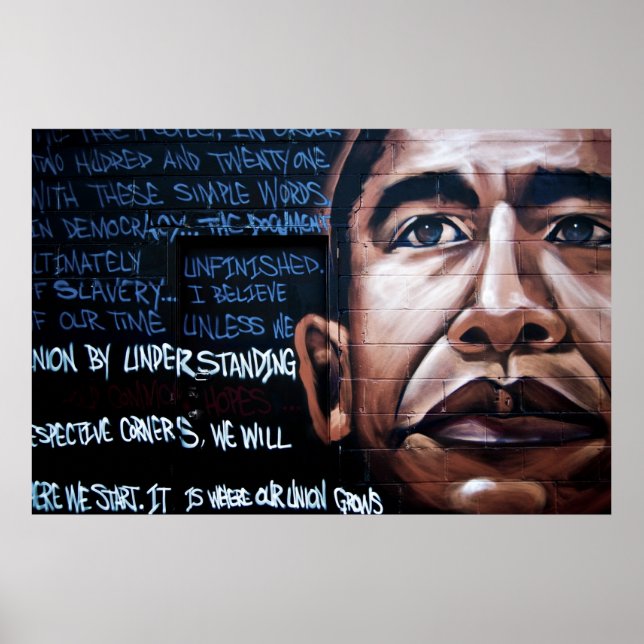 Obama Graffiti Poster (Frente)