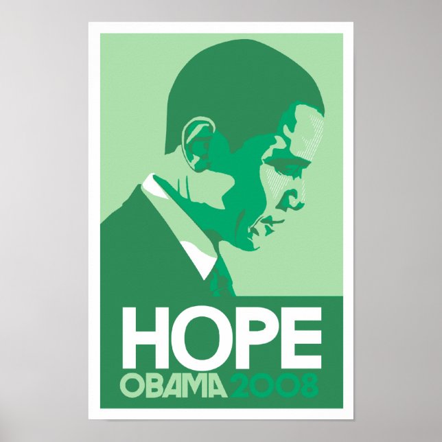 Obama - Hope Green Poster (Frente)