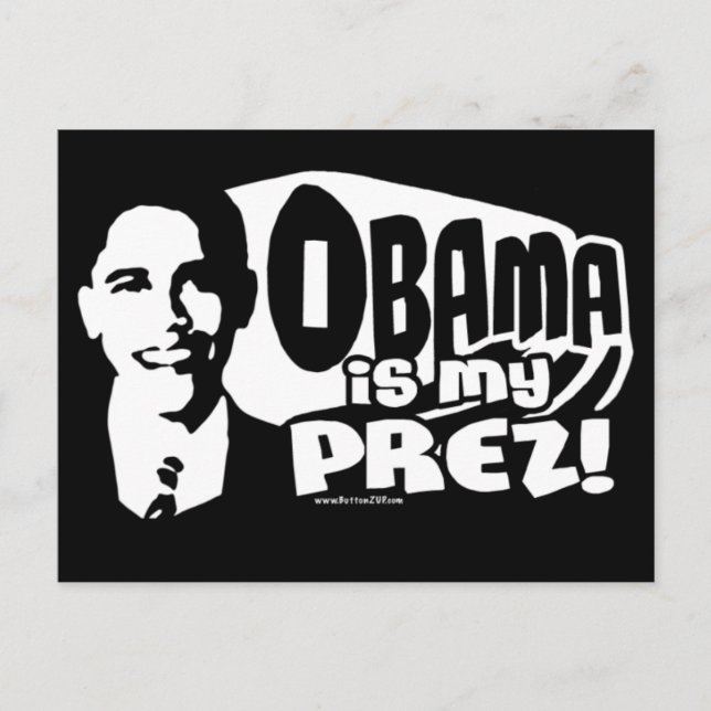 Obama My Prez - Cartões De Posto (Frente)