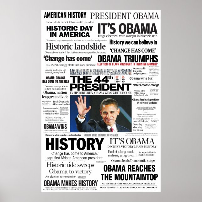 Obama: O Poster da Manchete do 44 (Frente)
