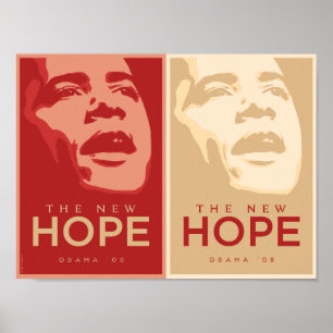 Obama - o vermelho da esperança & o poster novos