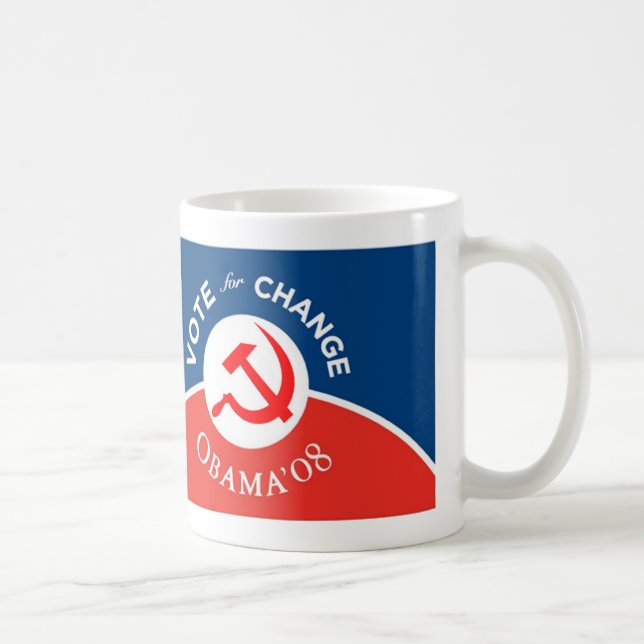 Obama para a mudança - caneca (Direita)