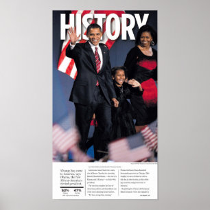 Obama: Poster do jornal da história