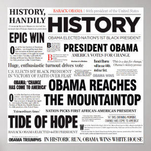 Obama: Poster histórico da colagem do título