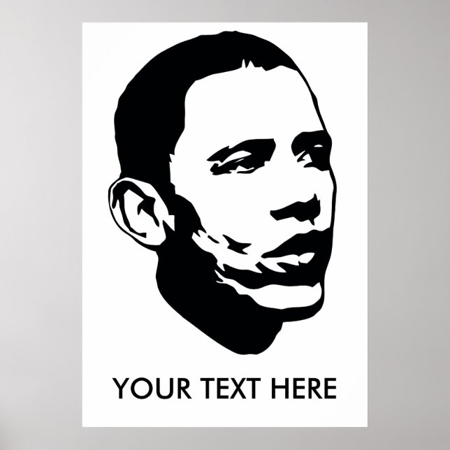Obama - Poster personalizável (Frente)