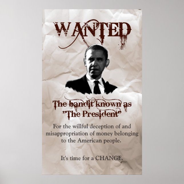 Obama queria Poster (Frente)