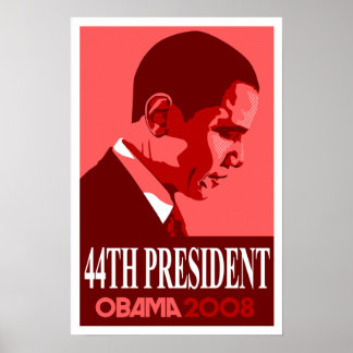 Obama Red 44 Presidente Poster 3