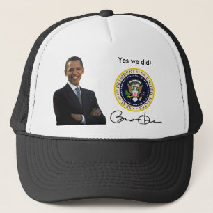 Obama sim nós fizemos - boné de beisebol
