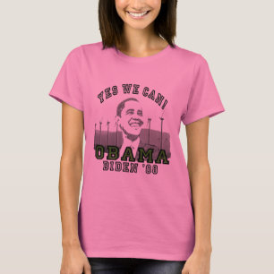 Obama sim nós podemos por muito tempo a camisa da