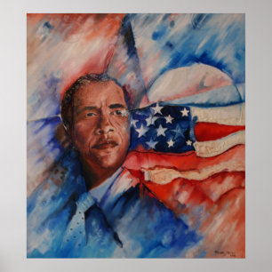 Obama: Visão personificada - impressão das canva