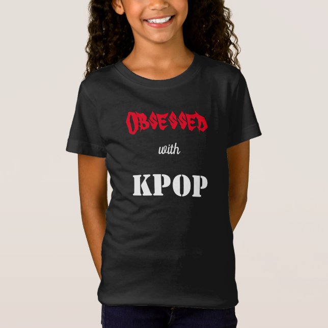 Obcecado com Camisa T do KPOP (Frente)